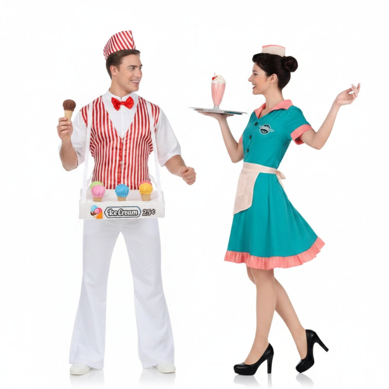 Costumi di coppia Gelataio e Cameriera Anni '50