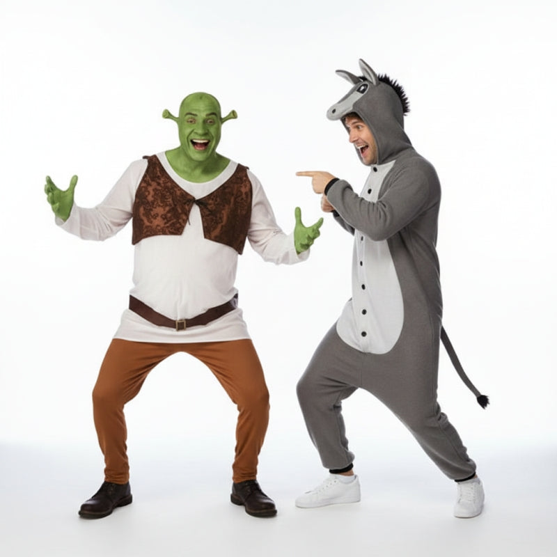 Costumi di coppia Shrek e Ciuchino