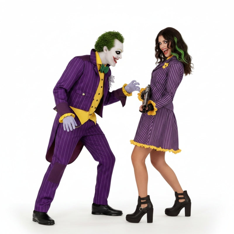Costumi di coppia Joker di Arkham