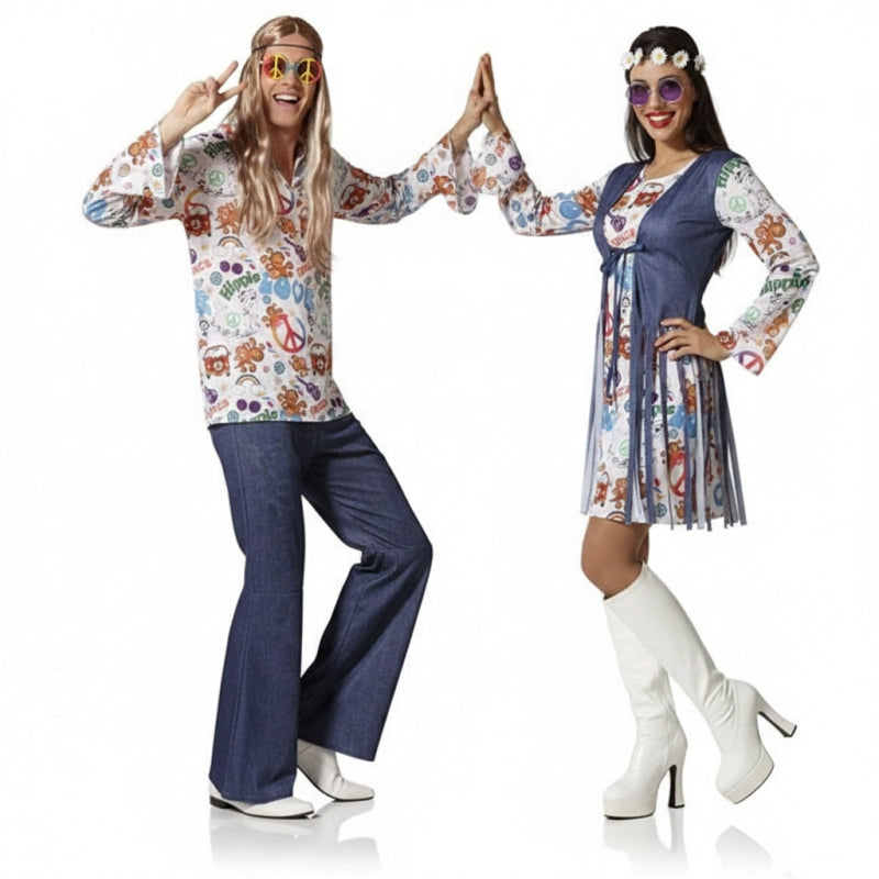 Costumi di coppia Hippies Peace