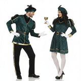 Costumi di coppia Paggetti verdi dei Re Magi