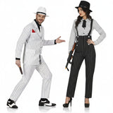 Costumi di coppia gangsters di New York
