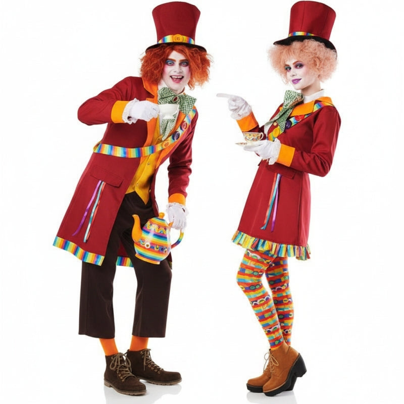 Costumi di coppia Cappellai arcobaleno