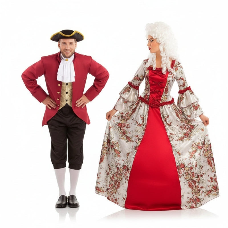 Costumi di coppia Lord e Lady Colonial