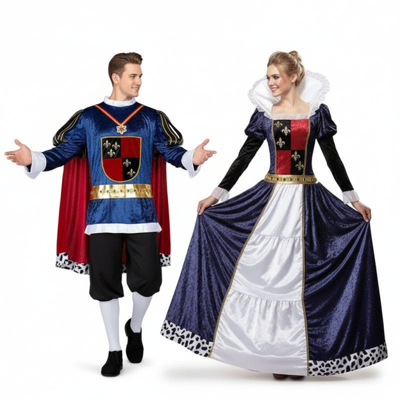 Costumi di coppia Medieval Kings Deluxe