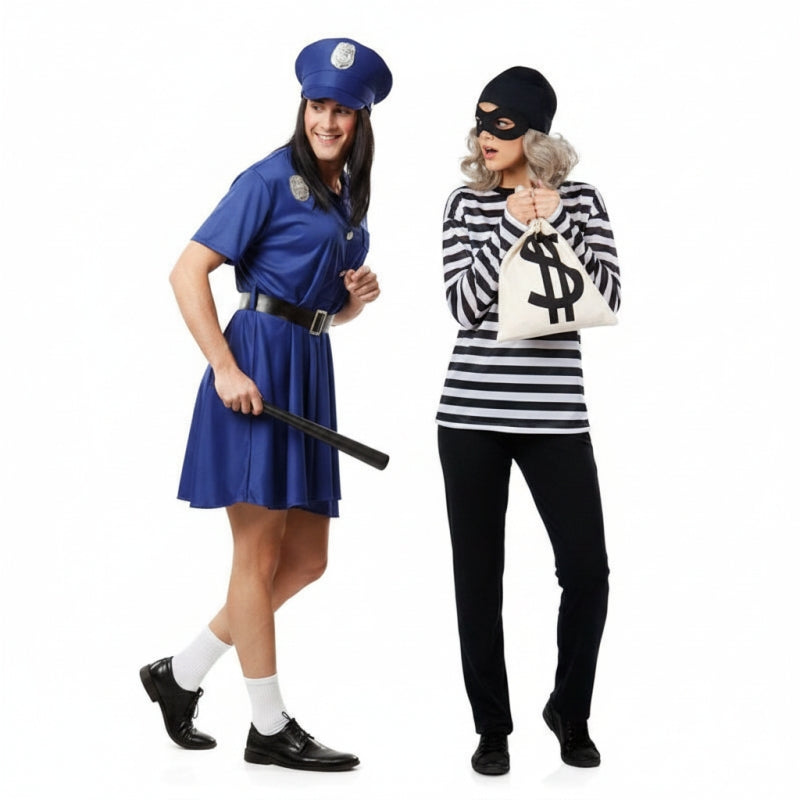 Costumi di coppia Poliziotto e rapinatore