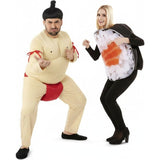Costumi di coppia Lottatore di sumo e MakiSushi