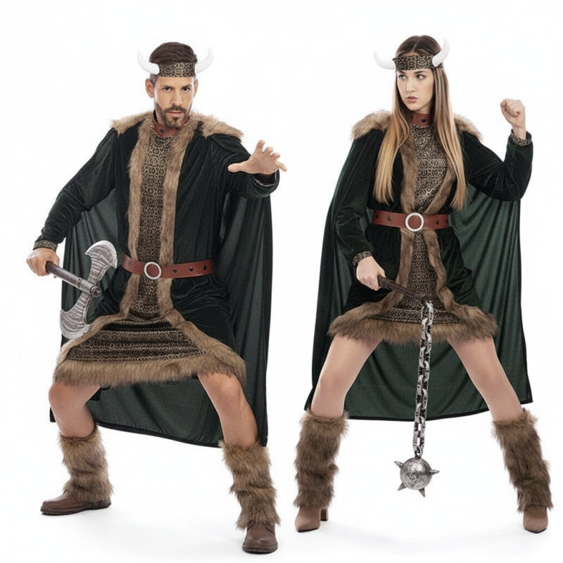Costumi di coppia Vichinghi Deluxe
