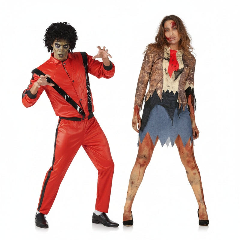 Costumi di coppia Zombie dal videoclip Thriller di Michael Jackson