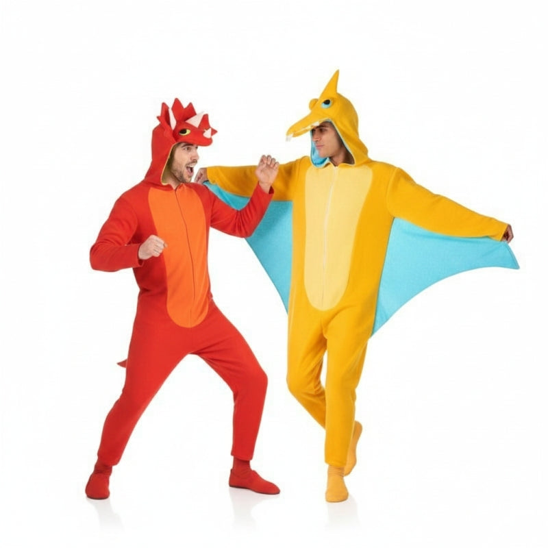 Costumi di coppia Triceratopo e Pterodattilo