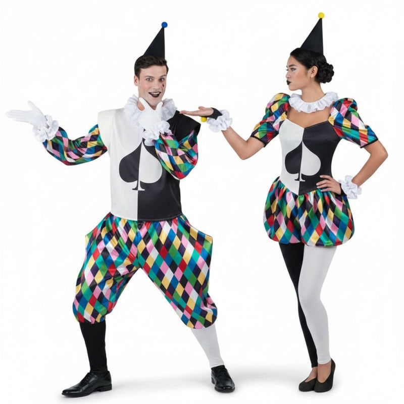 Costumi di coppia Comici arlecchini
