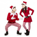 Costumi di coppia Elfi cattivi di Natale