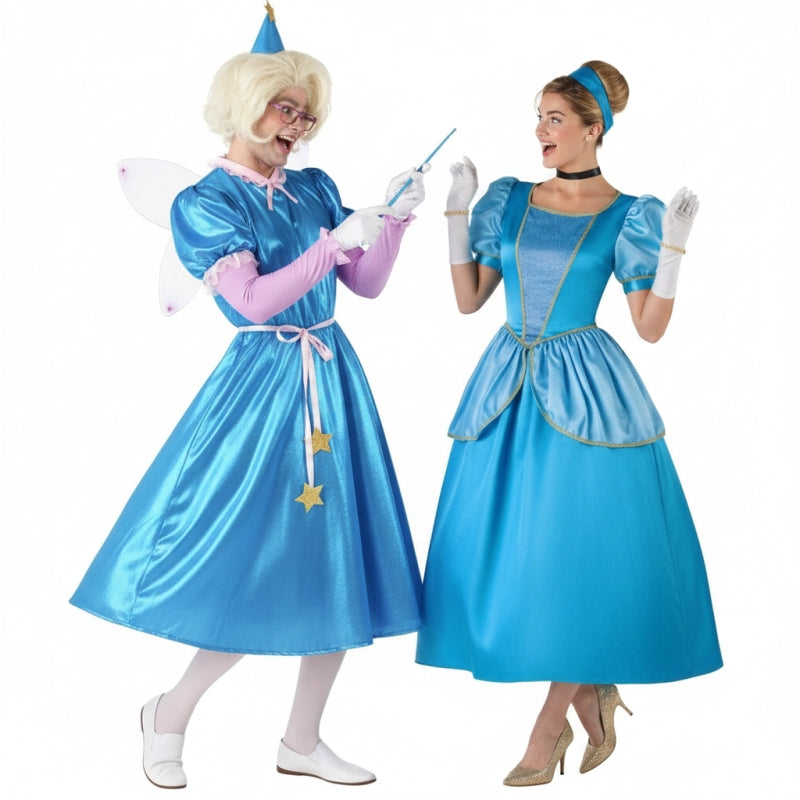 Costumi di coppia Fata Madrina e Cenerentola