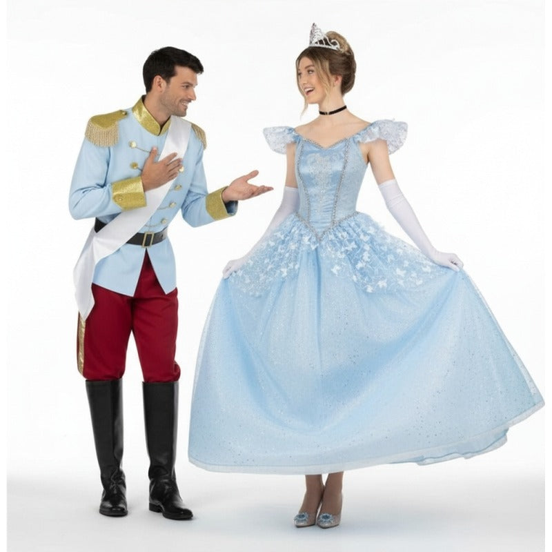 Costumi di coppia Principe e Cenerentola Deluxe