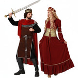 Costumi di coppia Re e dama medievali