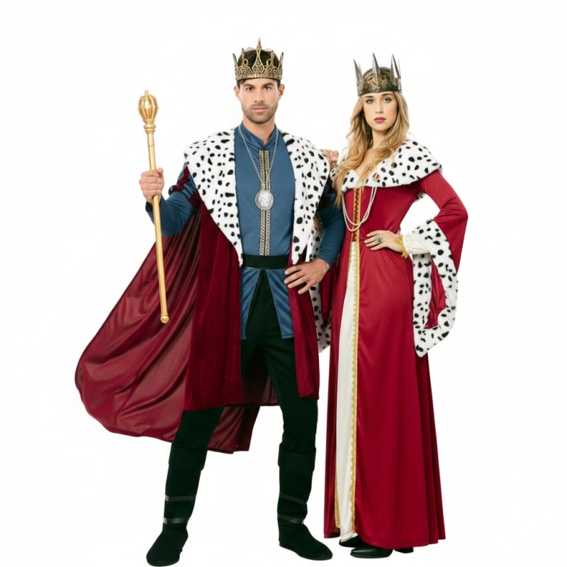 Costumi di coppia Re di corte medievale