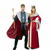 Costumi di coppia Re di corte medievale