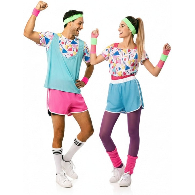 Costumi di coppia Ginnaste aerobiche anni '80