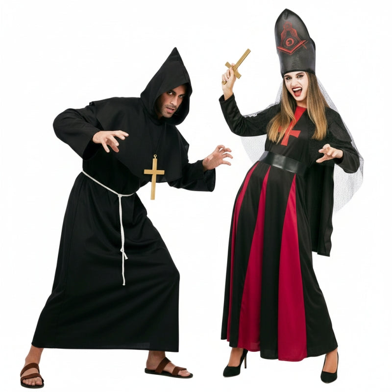 Costumi di coppia Monaco nero e Madre Superiora