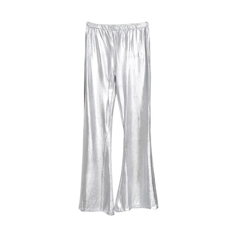 Pantalón de disfraz Acampanado Plata para mujer Bis