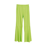 Pantalón de disfraz Acampanado Verde para mujer Bis