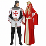 Costumi di coppia Re medievali deluxe