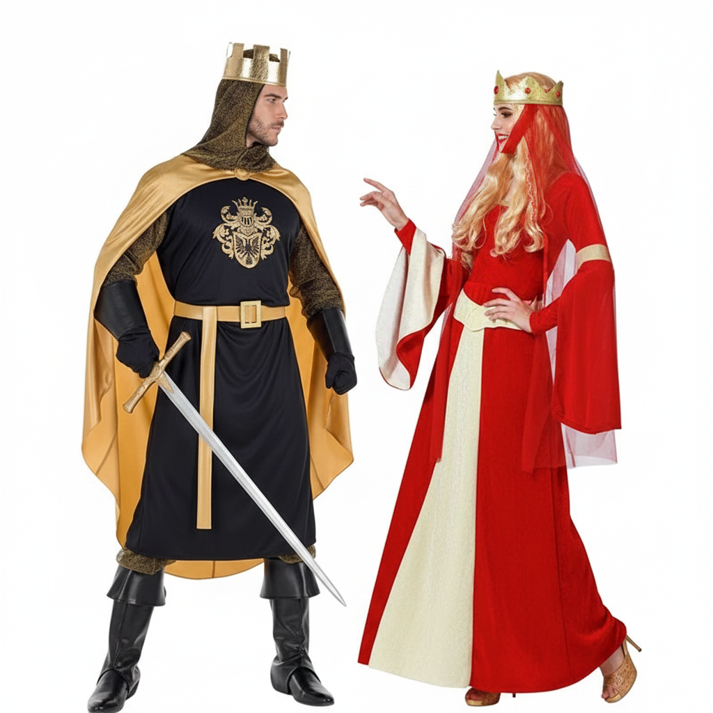 Costumi di coppia Re medievale