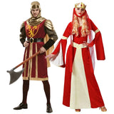 Costumi di coppia Medievali granati