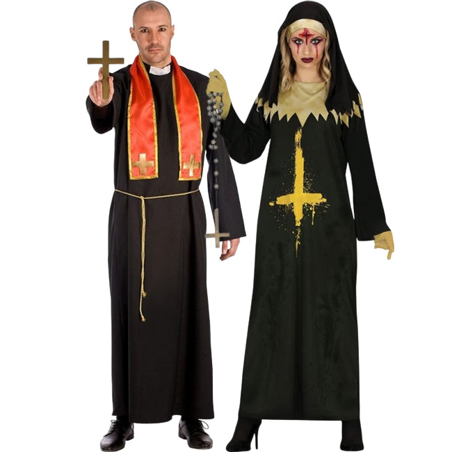 Costumi di coppia Prete e Suora Indemoniata