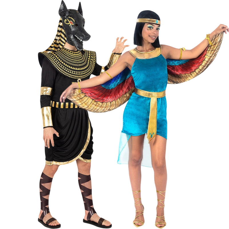 Dios Anubis y Diosa Isis para disfrazarte en pareja