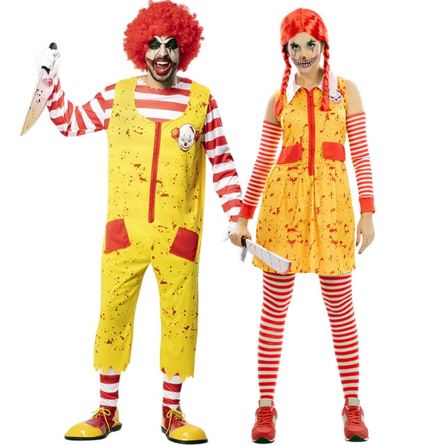 Payasos Ronald McKiller para disfrazarte en pareja