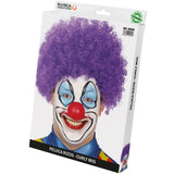 Peluca de Payaso morada packaging