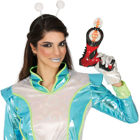 Pistola espacial roja