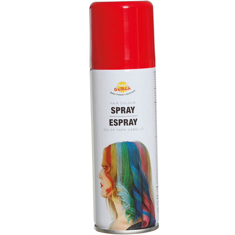 Spray de pelo color rojo
