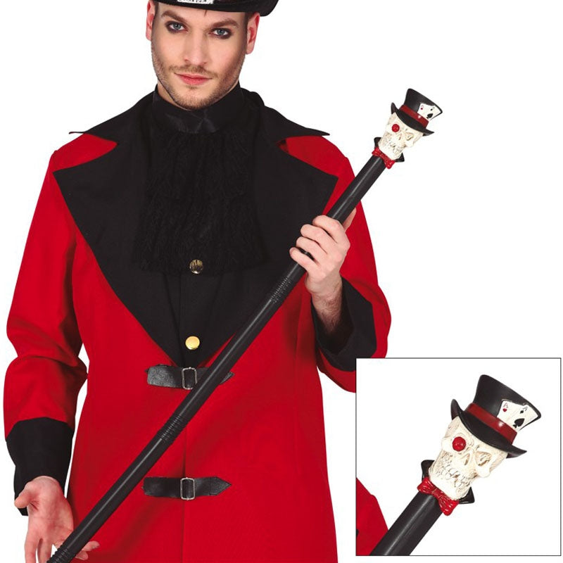 Bastone Con Teschio Da Assemblare 105 Cm | Accessorio Per Costumi Da Scheletro, Vampiro, Mietitore | Halloween E Carnevale - 4