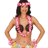 Conjunto rojo de accesorios hawaianos
