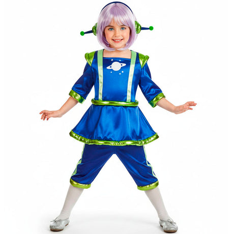 Disfraz de Alienígena para niña Bis