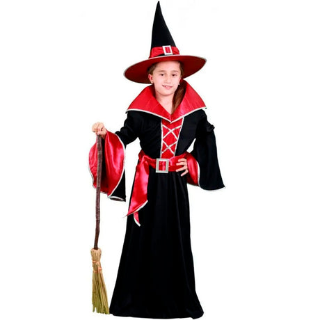 Costume da Strega bordeaux per bambina
