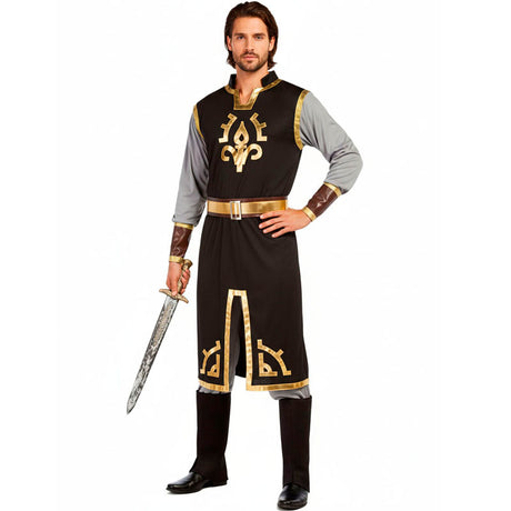 Disfraz de Caballero Templario dorado para hombre Bis