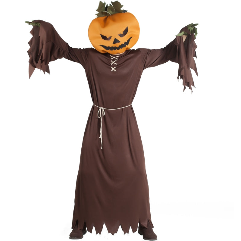 Costume Da Zucca Di Halloween Per Bambini Unisex - Set 3 Pezzi Con Cappello E Borsa Porta Caramelle (Taglie 1-8 Anni) - 2