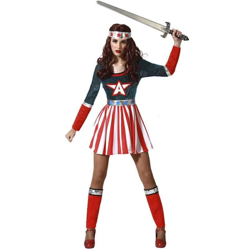 Costumi Capitan America Costume Donna Costume Da Eroina Della