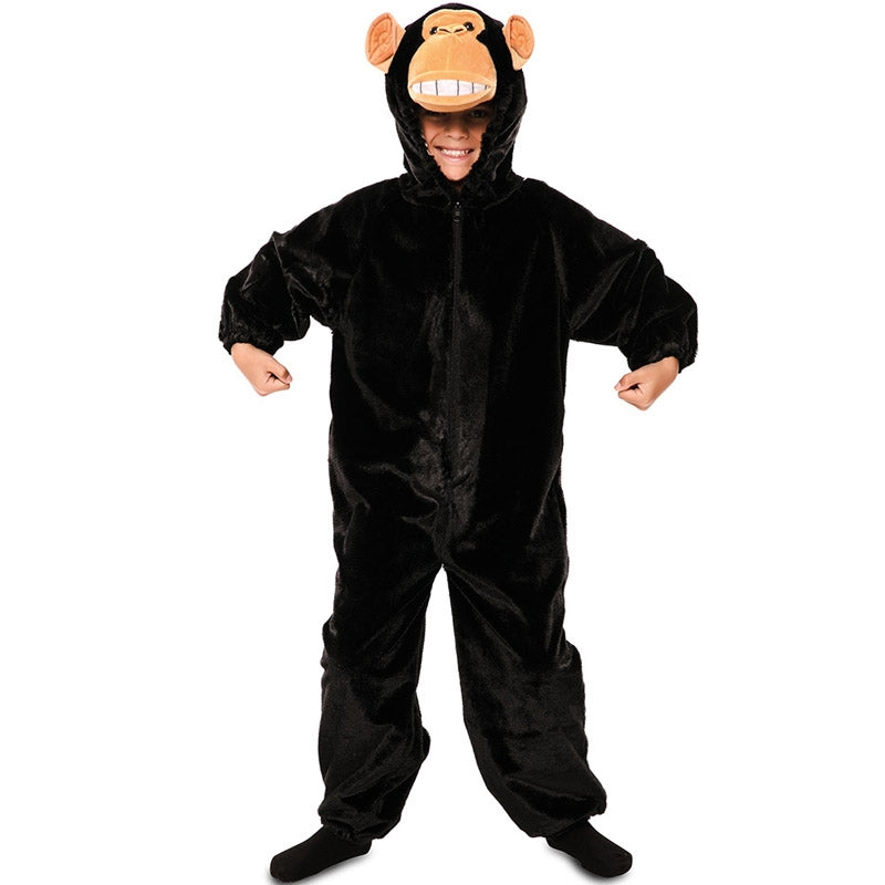 FIESTAS GUIRCA | Costume Scimmietta Baby (12-18 mesi) - Scimmia, Coda, Cappello e Piedi - Costumi di Animali per Halloween, Carnevale e Feste in Maschera - Ideale per Bebè Unisex - Marrone
