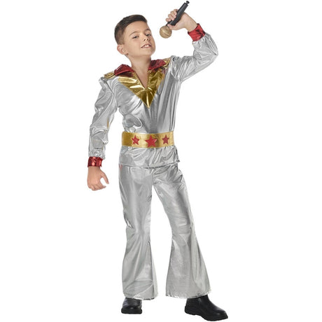 Costume Disco Con Paillettes Blu Per Bambina - Foto 8