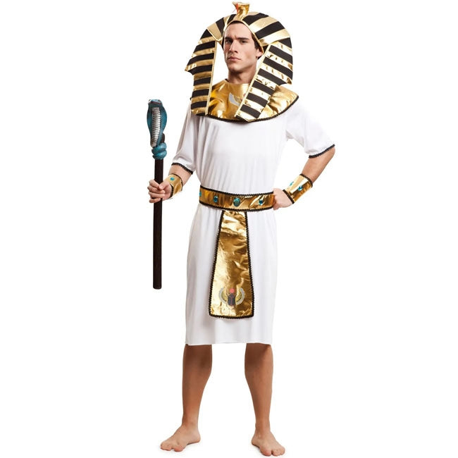 Costume da faraone nero e oro per uomo Costume da faraone nero e oro per uomo