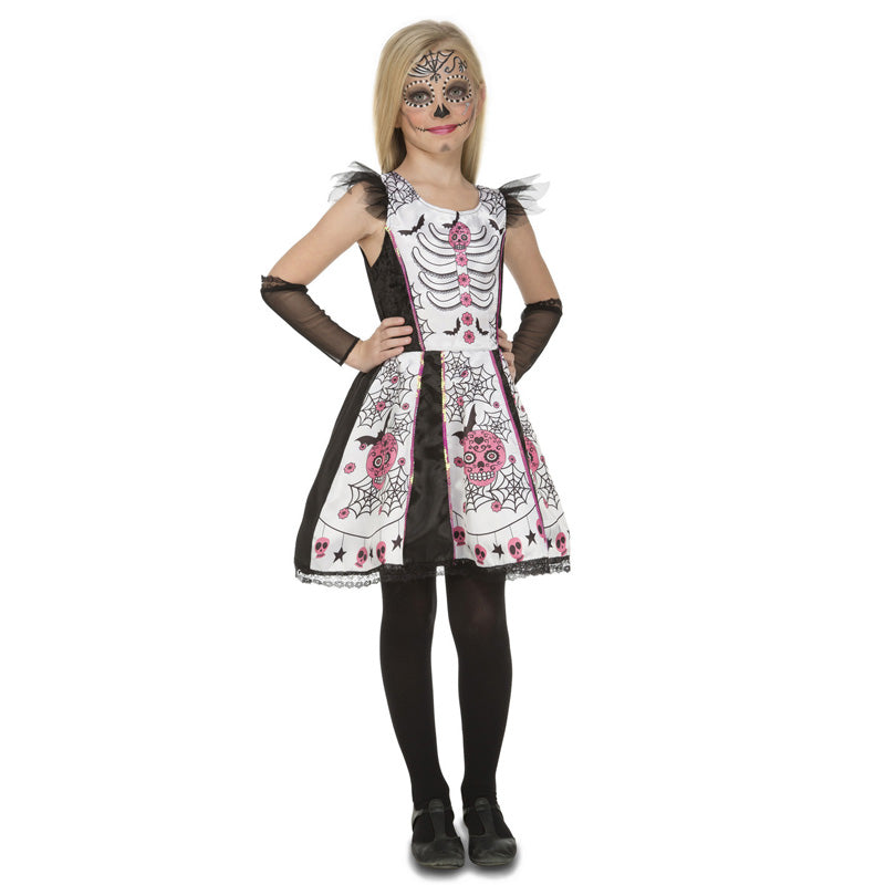 Costume Principessa Scheletro Per Bambina – Bristol Novelty – Taglia M (122-134 Cm)