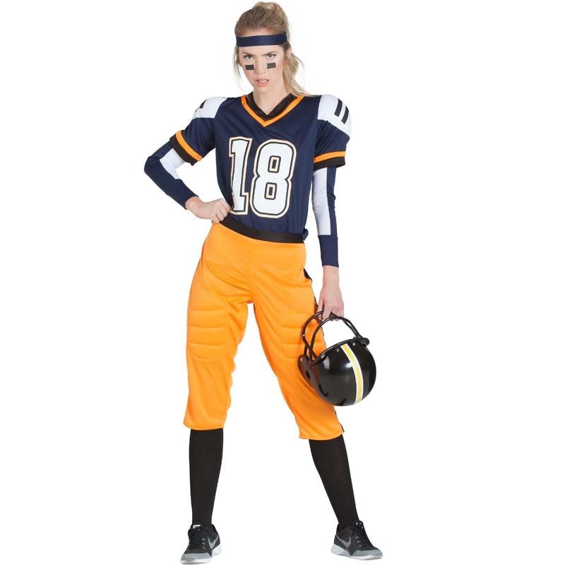 ladies american football fancy dress American Football Ball Skater Dress Women Running Sports Spandex Cosplay Halloween Costume Tank Fitted Stretchable Party Outfit