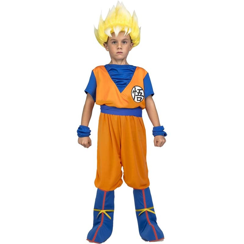 Dragon Ball, maglietta a maniche lunghe, da ragazzo, arancione, 4 Anni