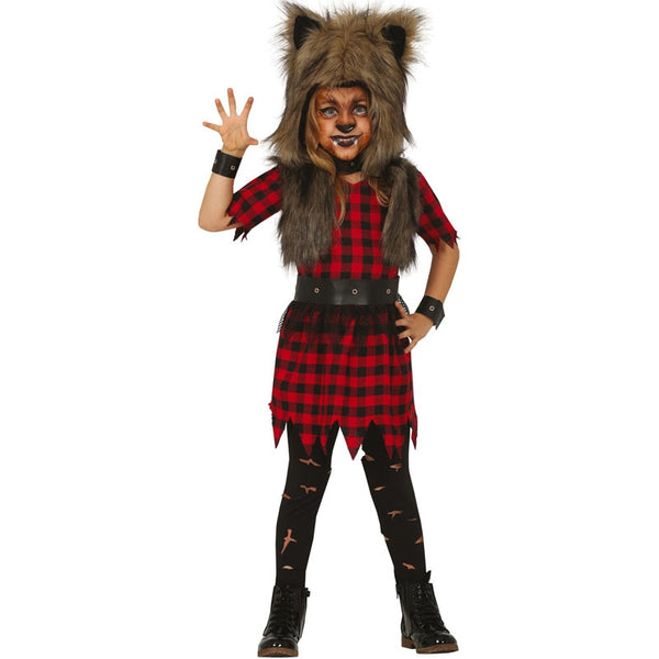 Vestito Carnevale Lupo Mannaro Bambino Costume Da Lupa Costume