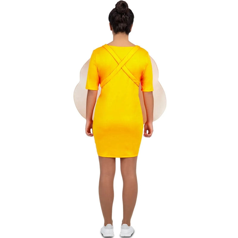 Funidelia Costume Da Uovo Fritto | Taglia Unica Donna E Uomo | Vestito Cibo Per Adulto Carnevale E Halloween