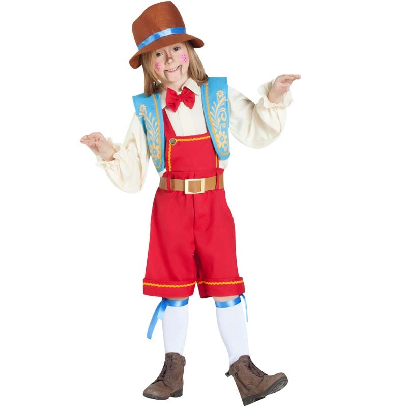 Burattino Costume Pinocchio Neonato Burattino Vestito Carnevale